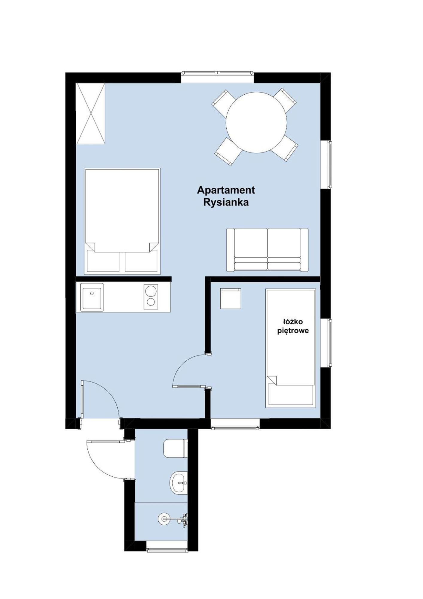 W Deski Dom Apartamenty Krzyzowa Luaran gambar